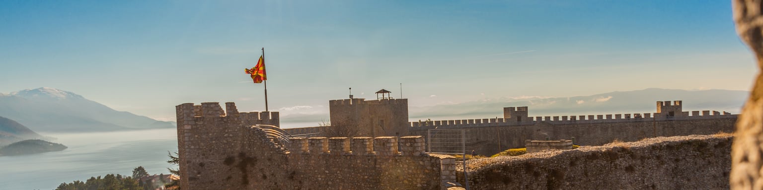 The Old Fortress of King Samuel in Lake Ohrid, North Macedonia