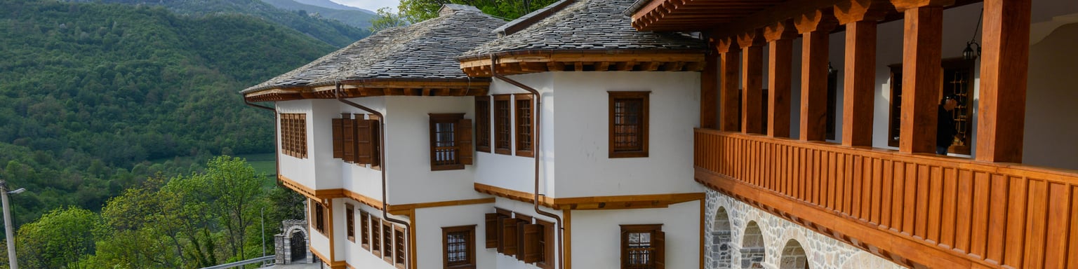 Guest Mansion, a hotel near Bigorski Monastery in North Macedonia.