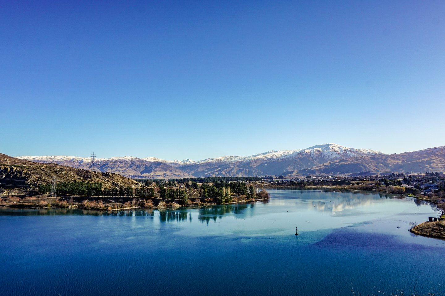 View of Cromwell in Central Otago, New Zealand