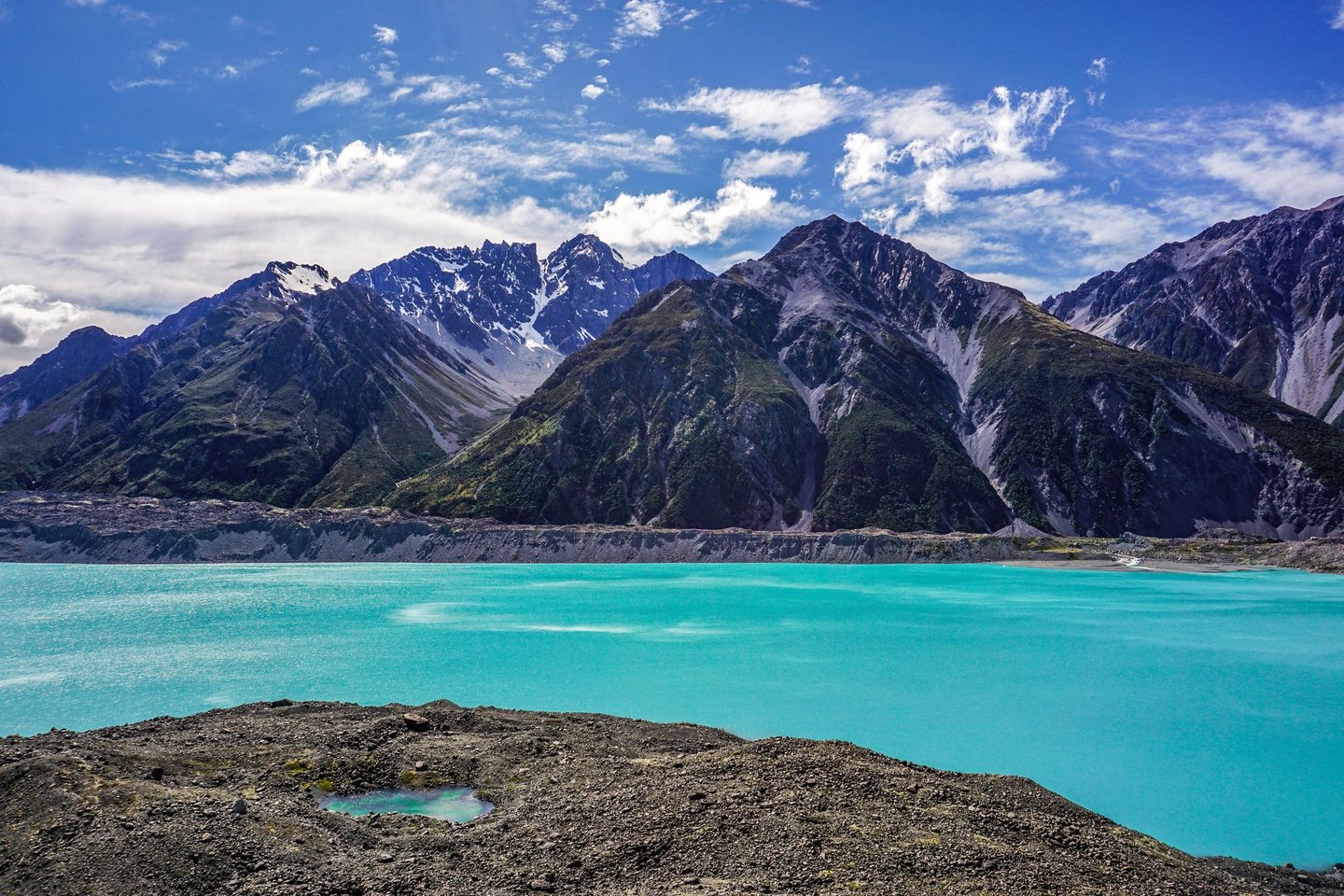 Tasman Glacier Lake in Mt Cook National Park