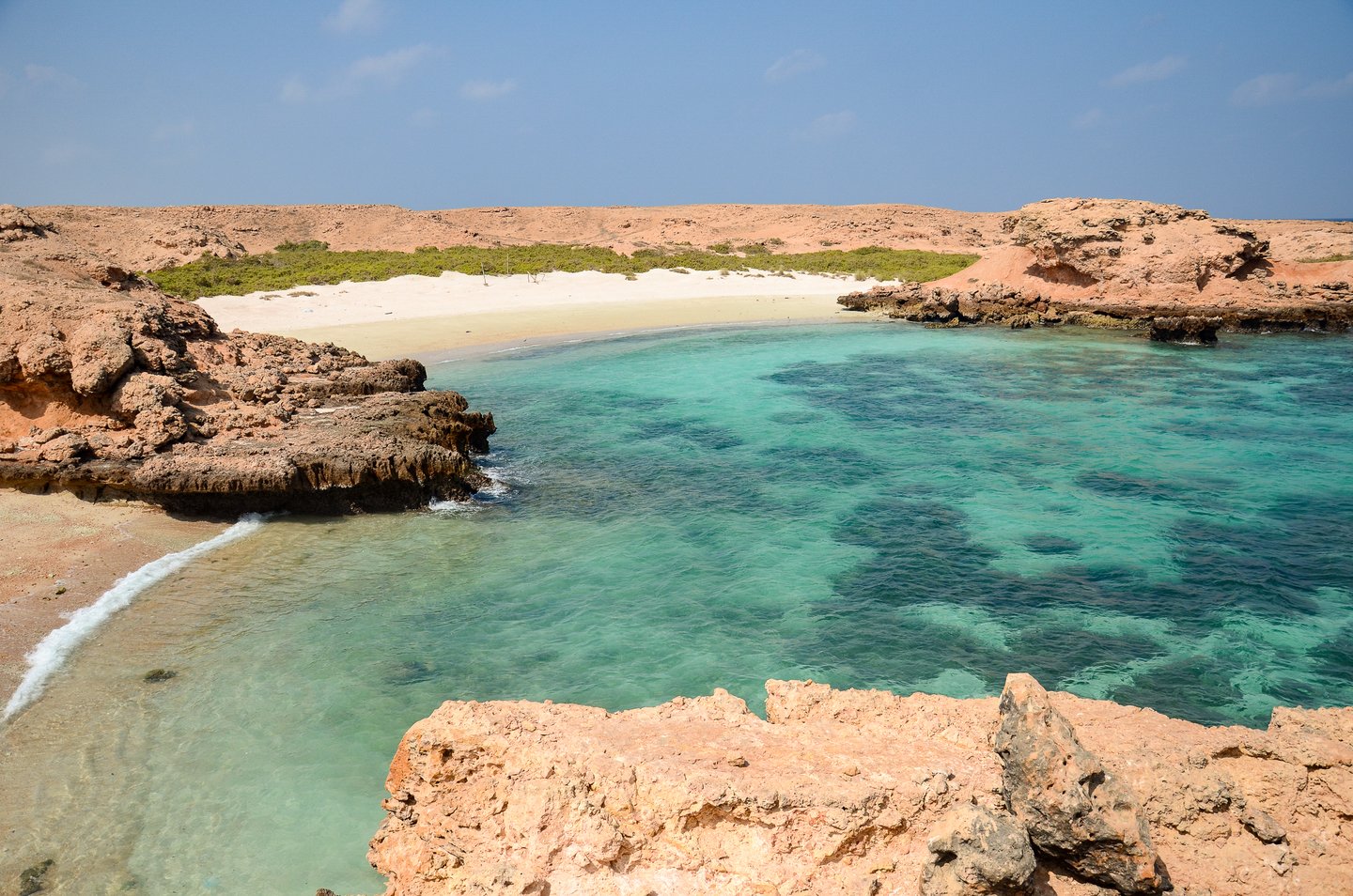 A secluded bay in the Daymaniyat Islands near Muscat, Oman