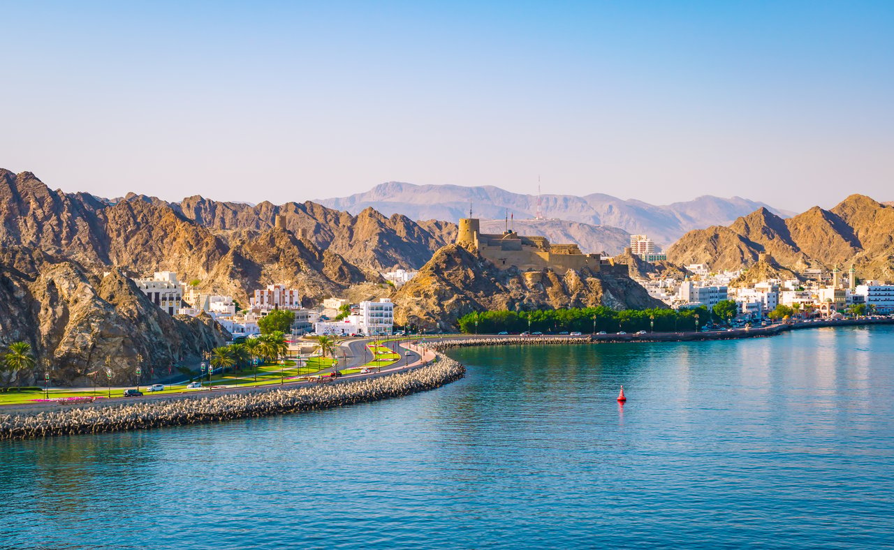 The beautiful waterfront of Muscat in Oman