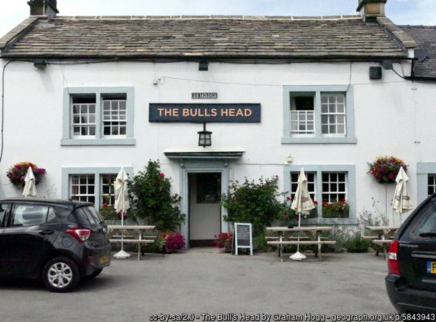 The Bulls Head pub in Ashford in the Water