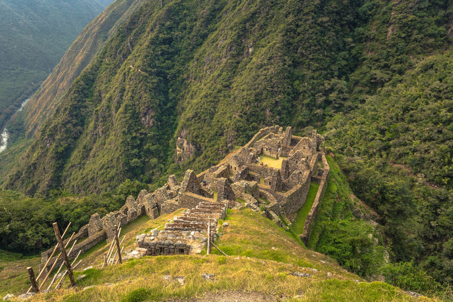 Ancient ruins of Winay Wayna in Peru