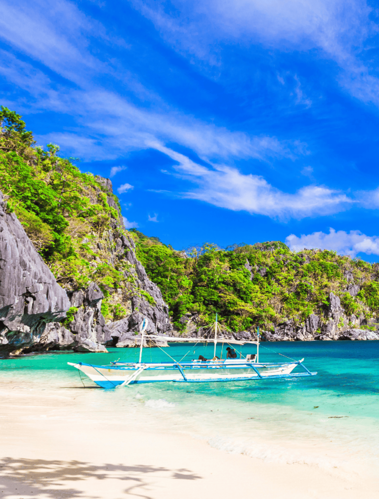 A beach in Palawan
