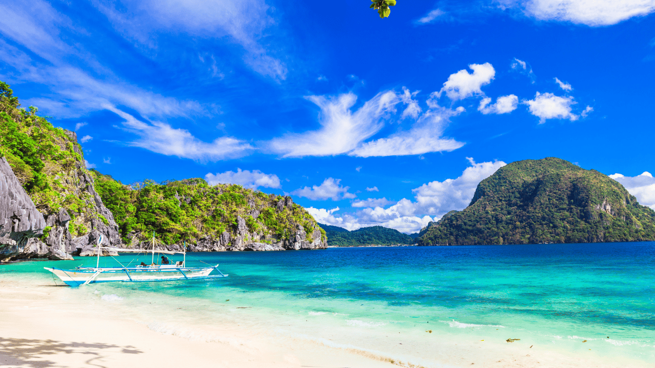 A beach in Palawan