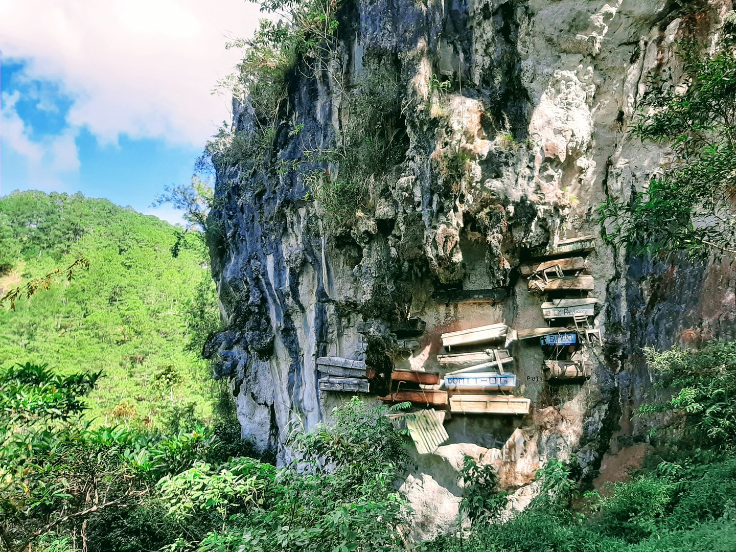 Hanging coffins in Sagada, Philippines