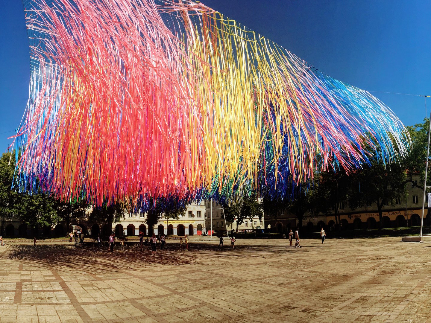 An art installation in Lodz