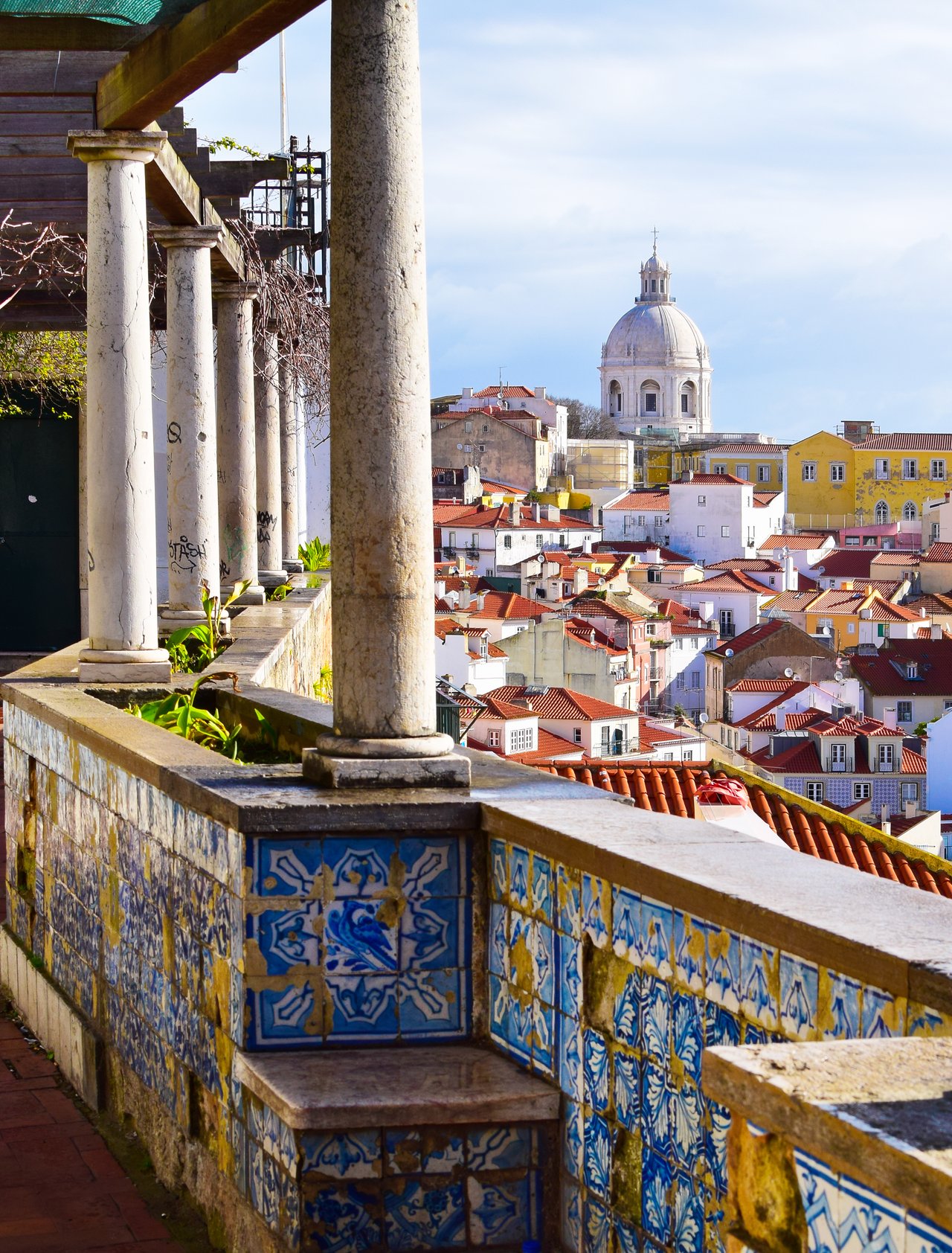 Architecture in the Amalfa neighbourhoods in Lisbon