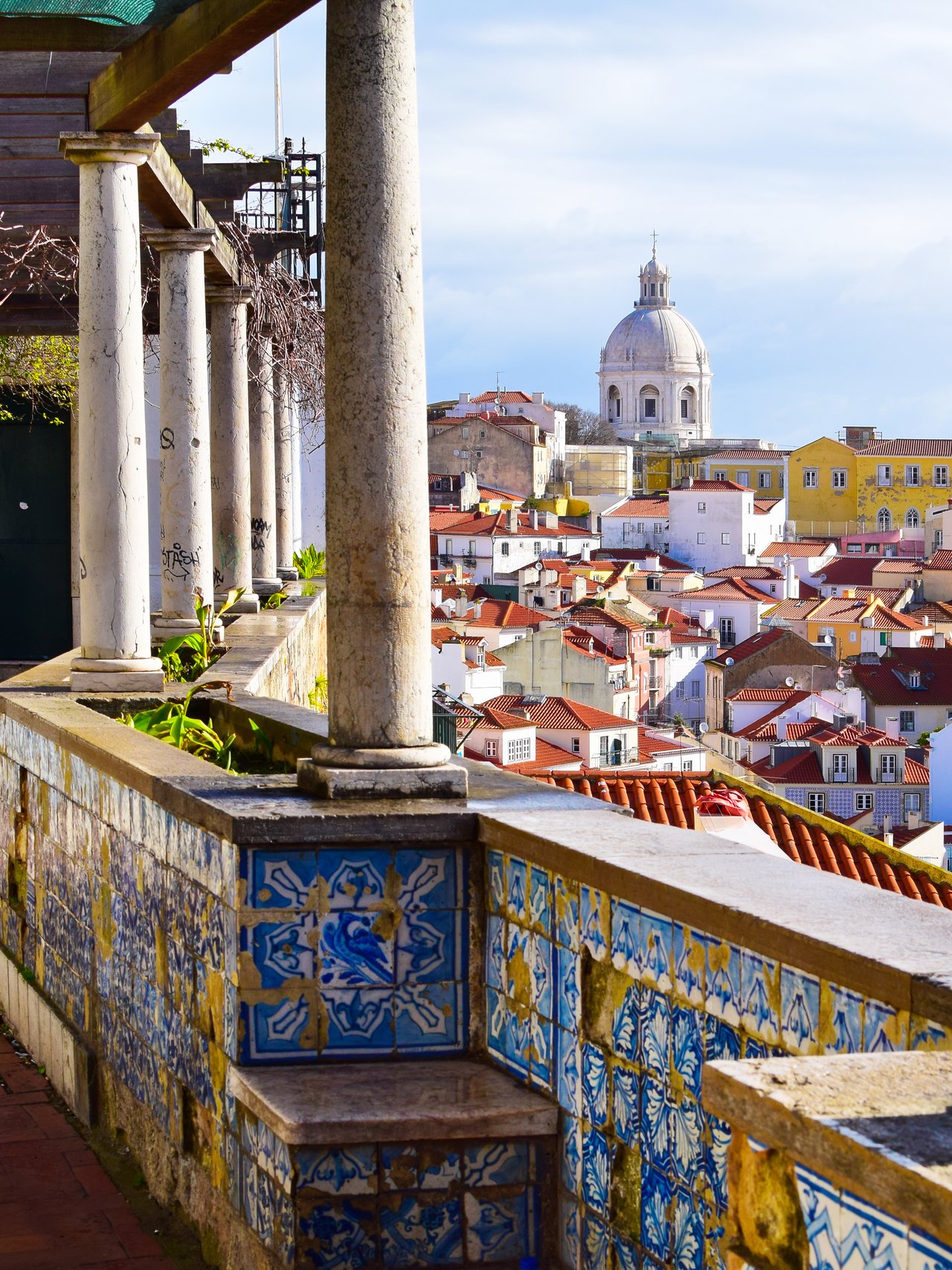Architecture in the Amalfa neighbourhoods in Lisbon
