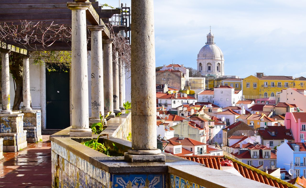 Architecture in the Amalfa neighbourhoods in Lisbon