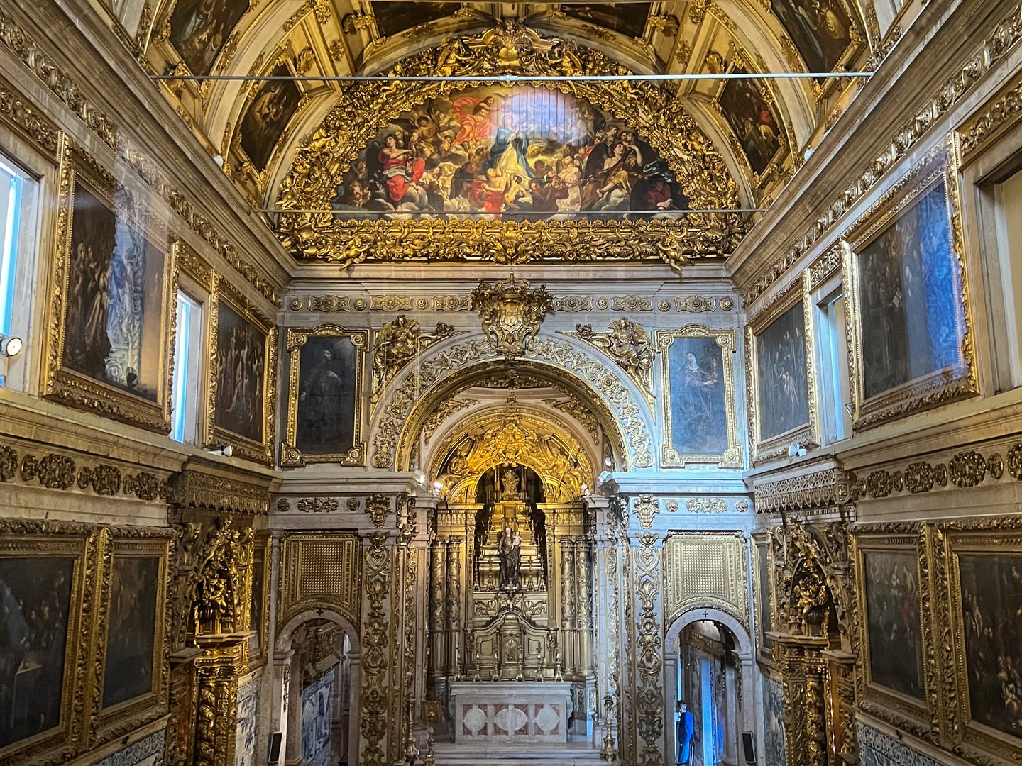 The interior of the Madre de Deus Church in the National Tile Museum, Lisbon.
