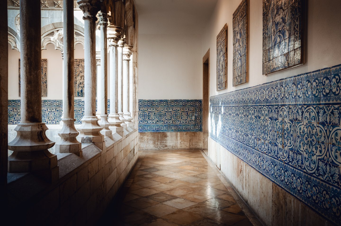 Cloister of the Convento Madre de Deus, the National Tile Museum in Lisbon.