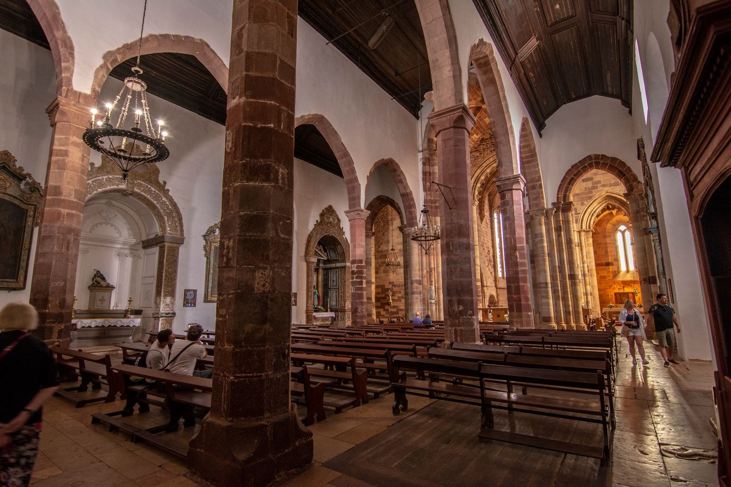 The interior of Silves Cathedral in Portugal