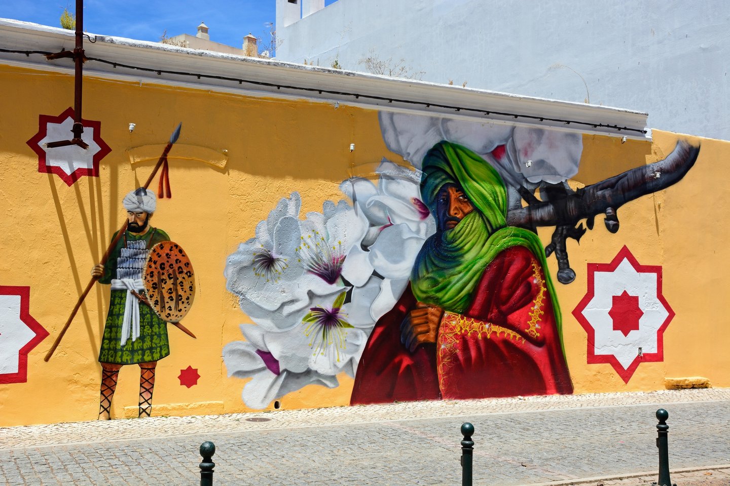 A Moorish mural in Silves, Portugal