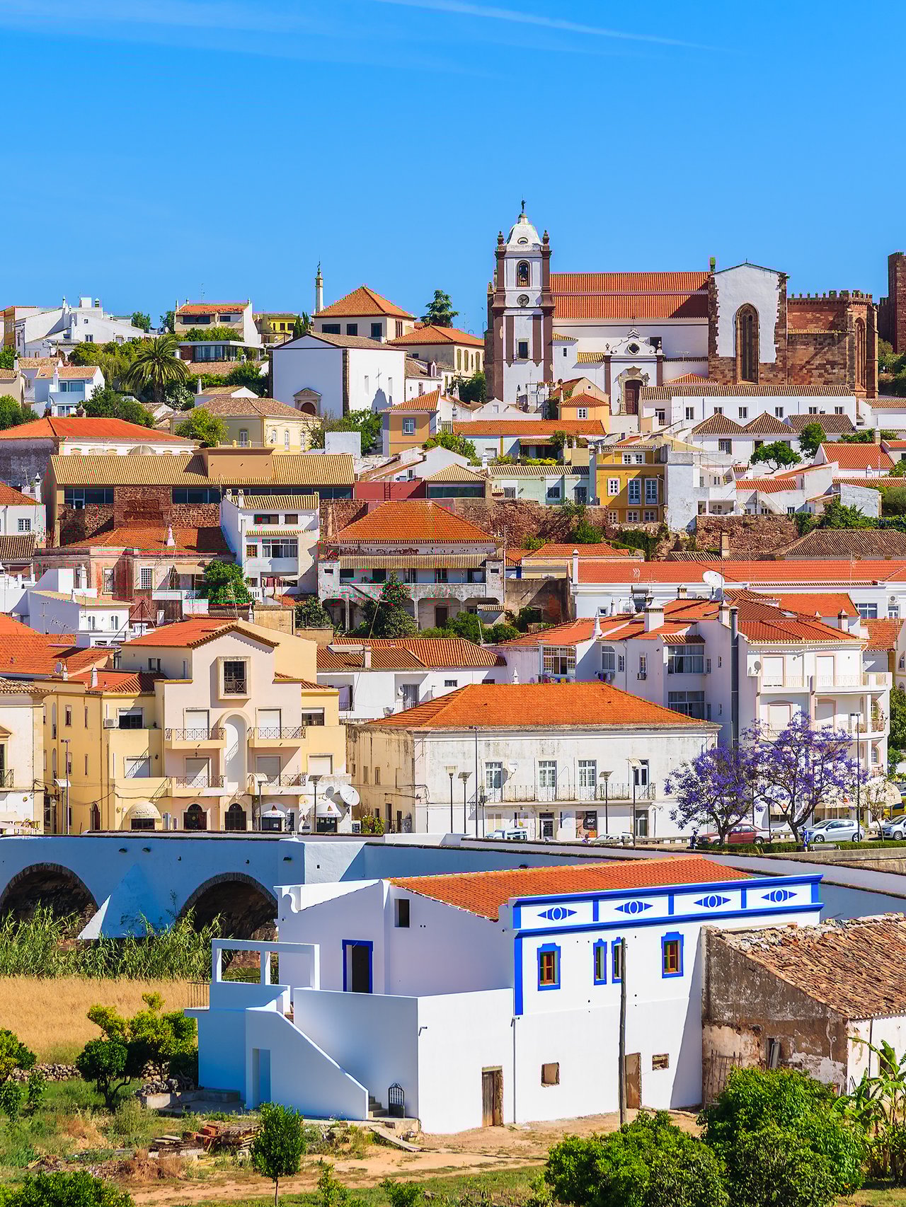 Historic buildings in Silves, Portugal