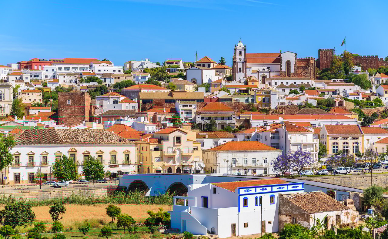 Historic buildings in Silves, Portugal