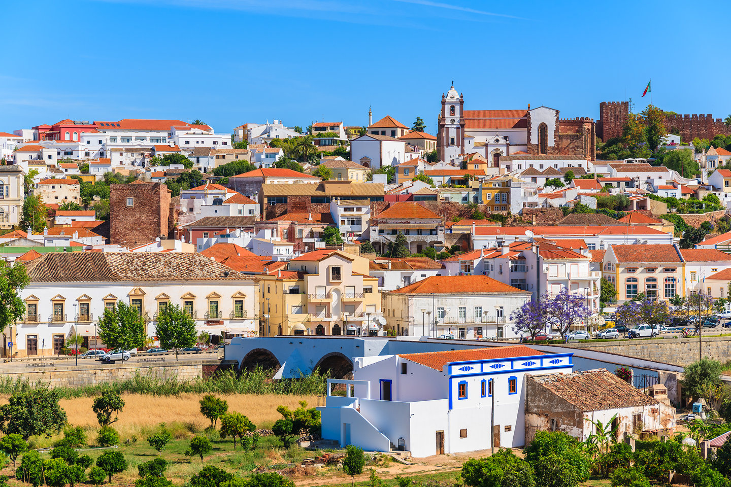 Historic buildings in Silves, Portugal