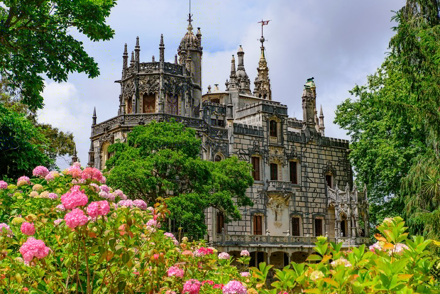 Sintra's Quinta da Regaleiria surrounded by beautiful gardens