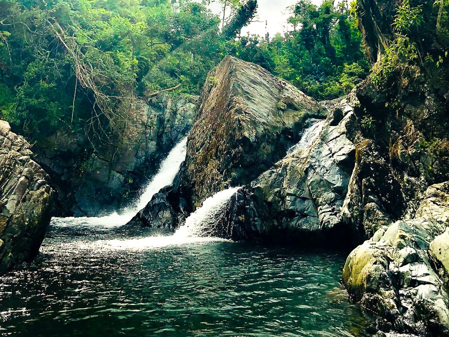 Las Tinajas waterfall in Puerto Rico