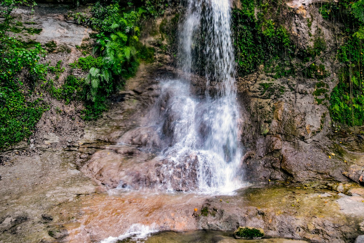 The bottom of Salto Collazo waterfall in Puerto Rico