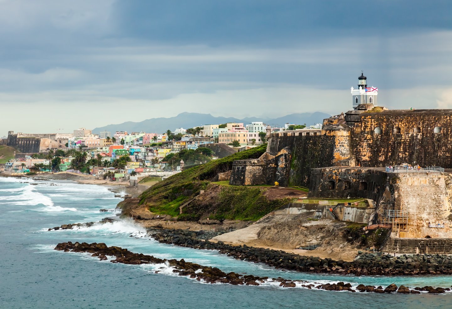 El Morro Fortress with Old San Juan in the background