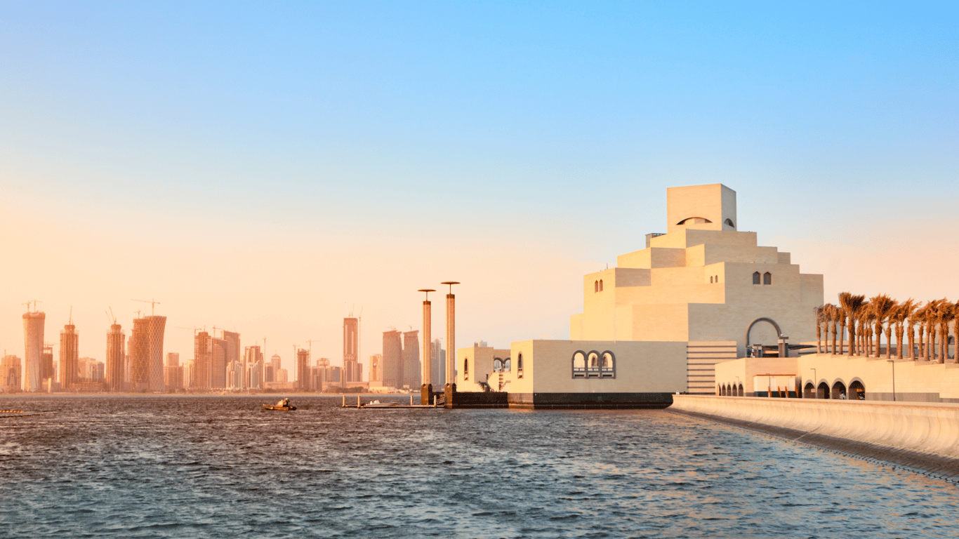 Doha at sunset