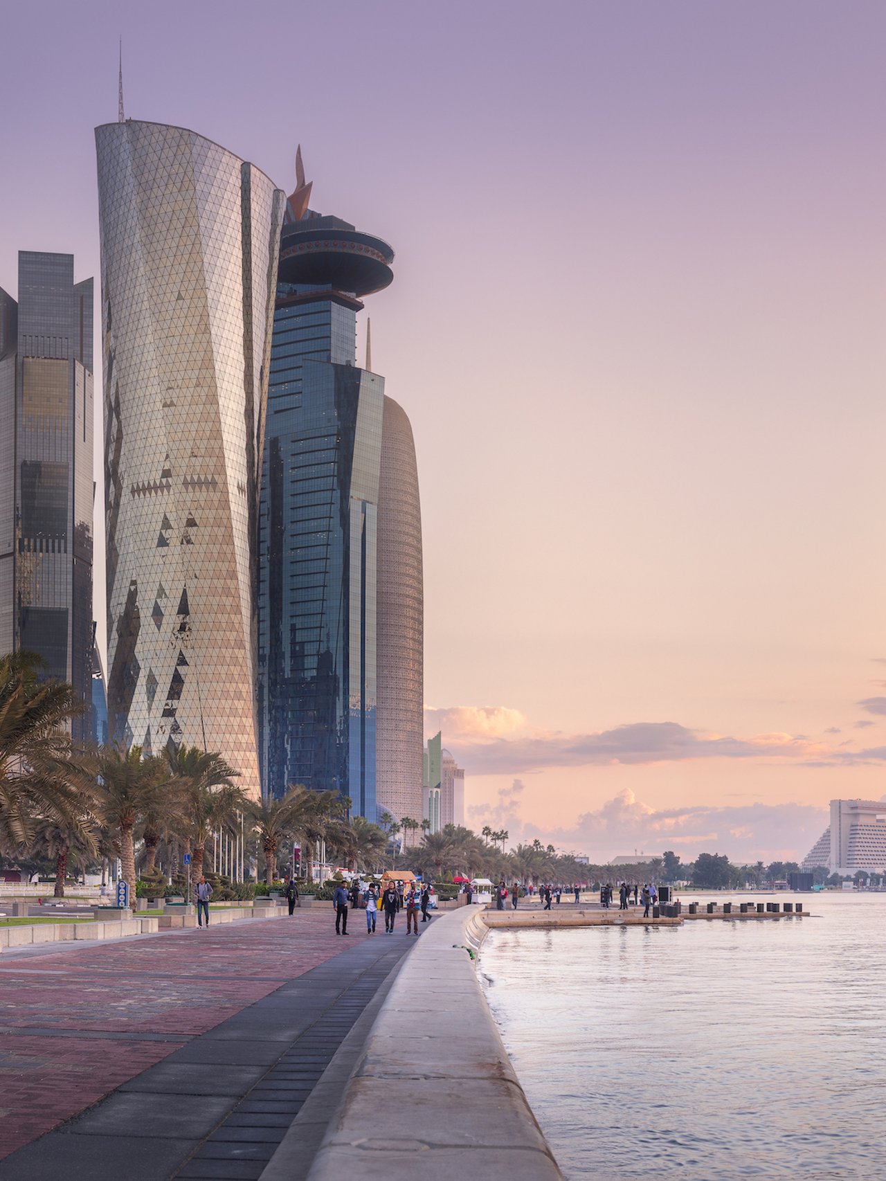 Skyline of West Bay and Doha City Center, Qatar