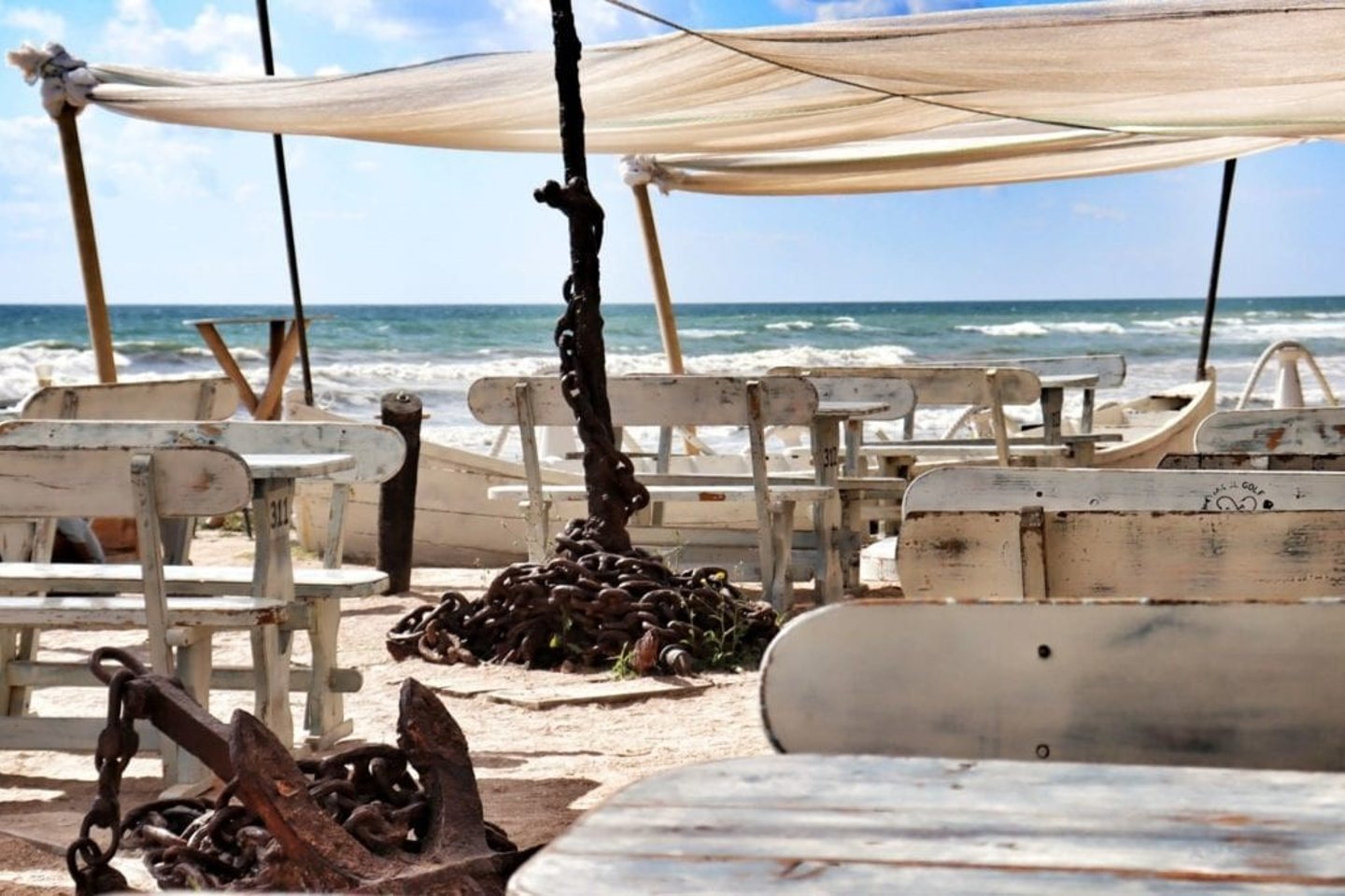 Seating by the sea