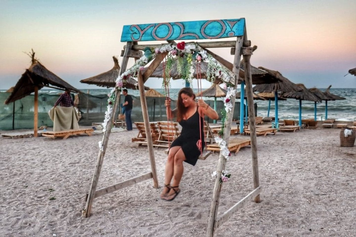 On a swing in Vama Veche