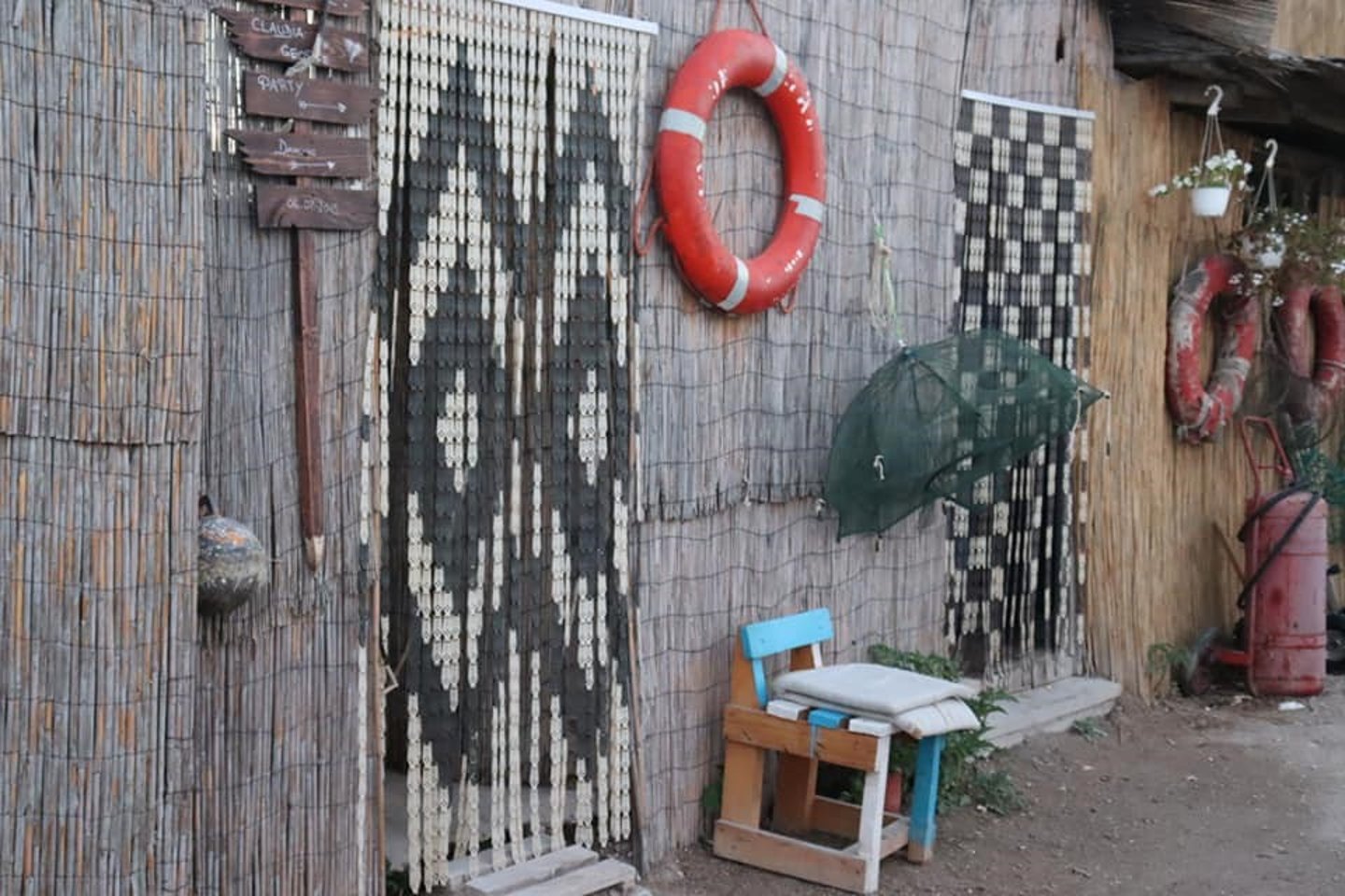 Chair by a wall in Vama Veche