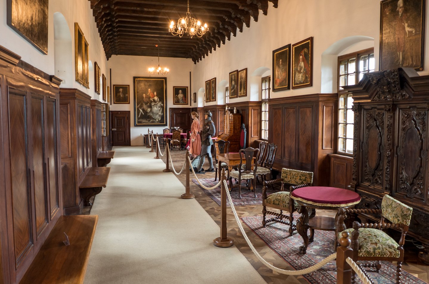 The richly decorated interior of Slovakia's Bojnice Castle
