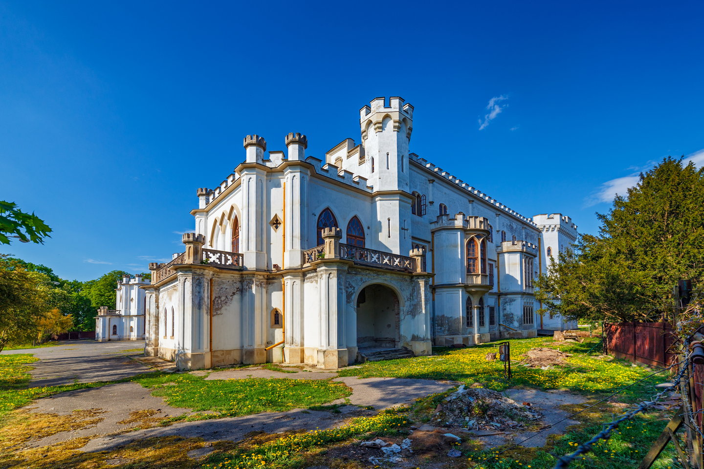 The neo-Gothic chateau in Rusovce, Slovakia
