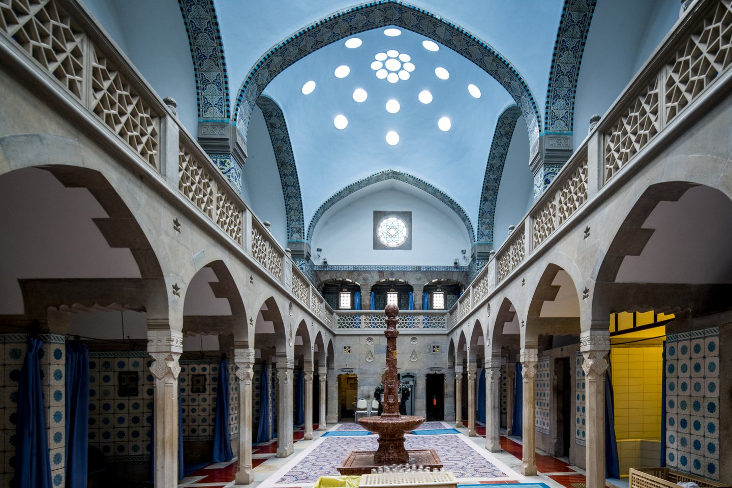 The beautiful interior of the Turkish Hammam in Trenčianske Teplice, Slovakia