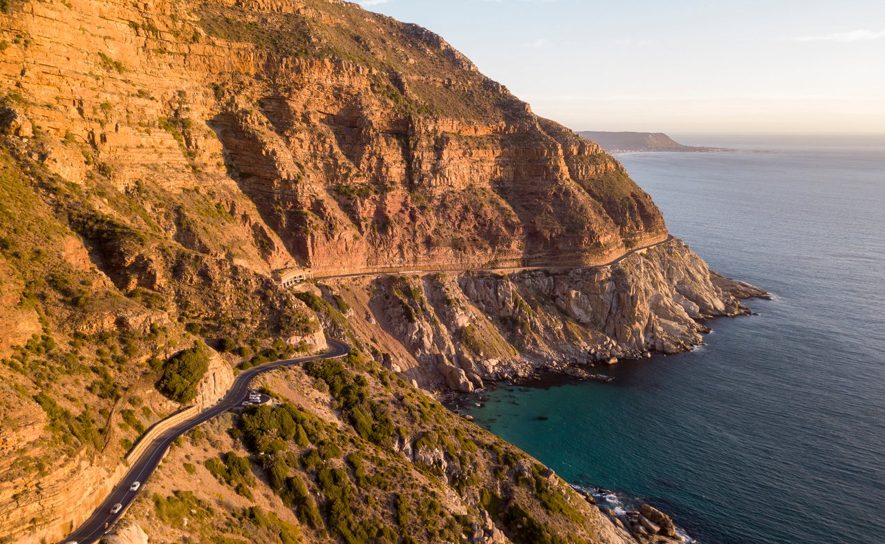 The stunning route around Chapmans Peak in Cape Town
