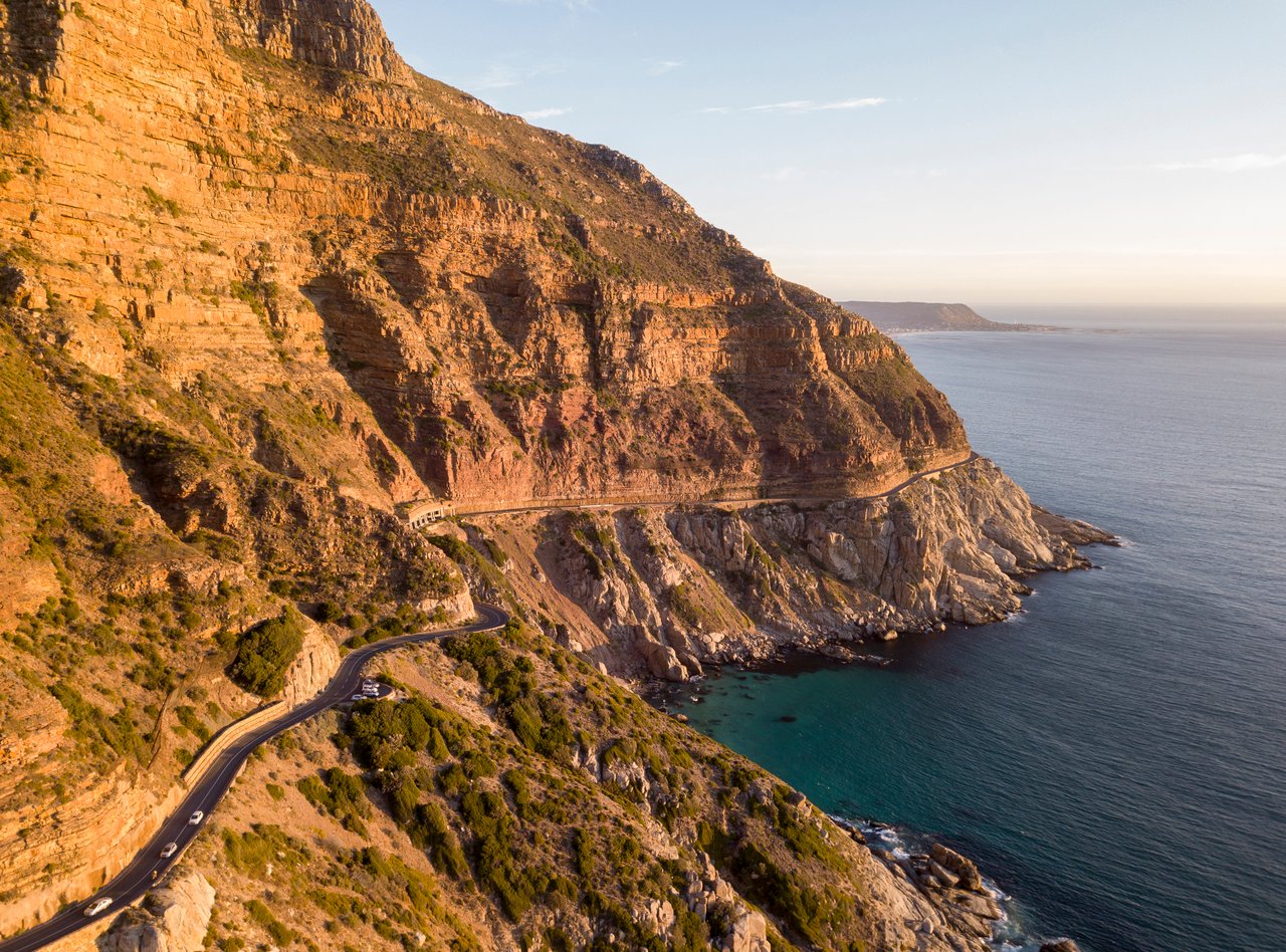 The stunning route around Chapmans Peak in Cape Town