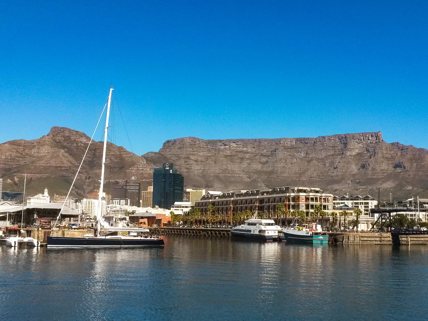 Cape Town waterfront with Table Mountain in the background