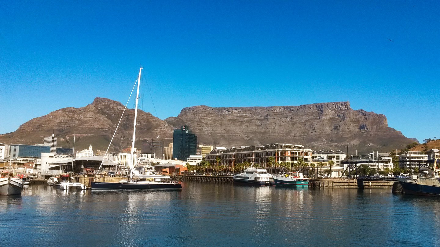 Cape Town waterfront with Table Mountain in the background