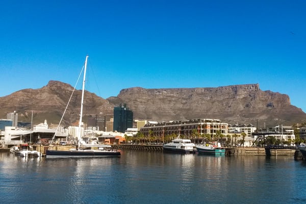 Cape Town waterfront with Table Mountain in the background