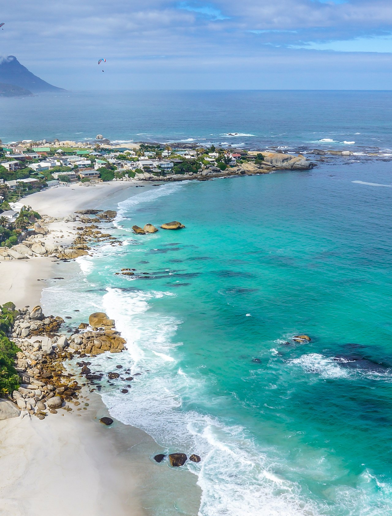 Overlooking beautiful Clifton Beach