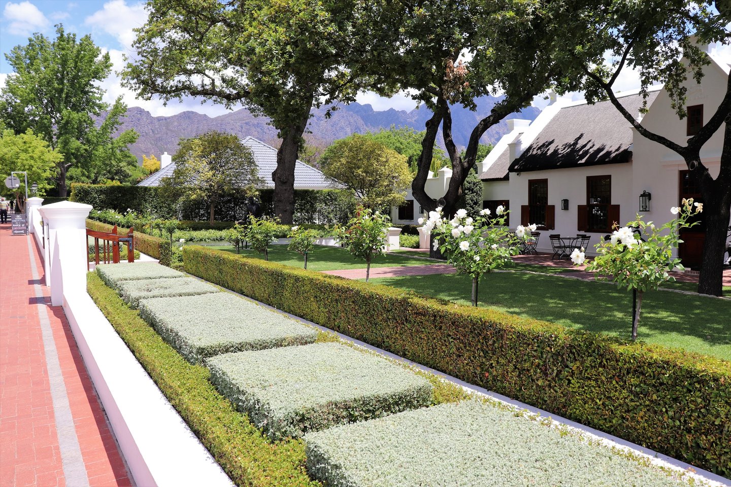 Beautiful gardens in Franschhoek