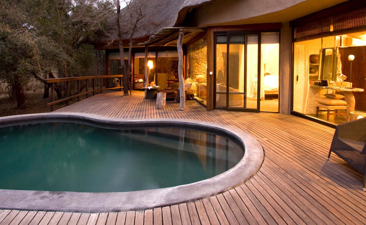 A pool at a safari lodge in South Africa