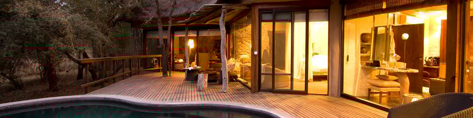 A pool at a safari lodge in South Africa