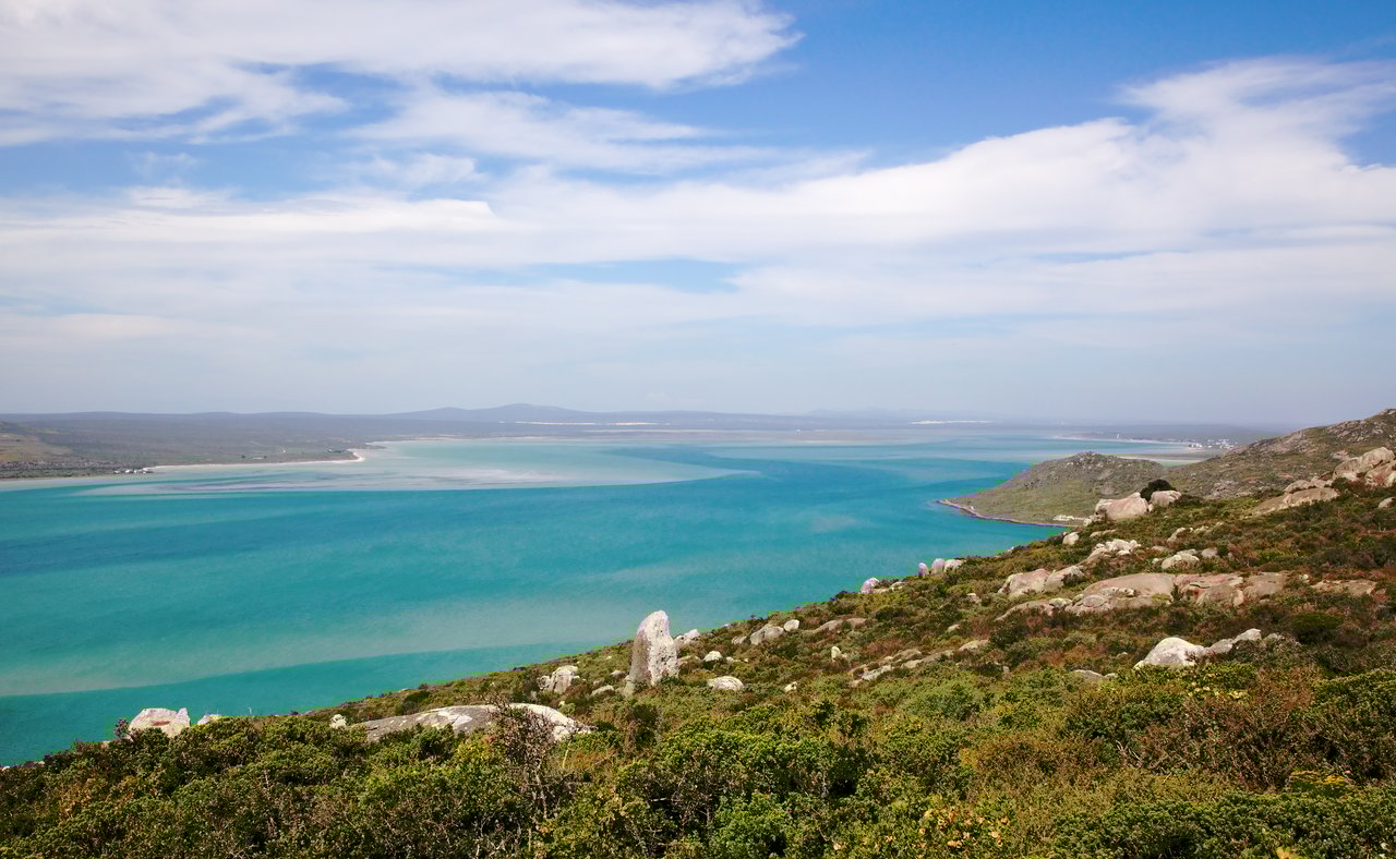 Looking down on Langebaan Lagoon from West Coast National Park