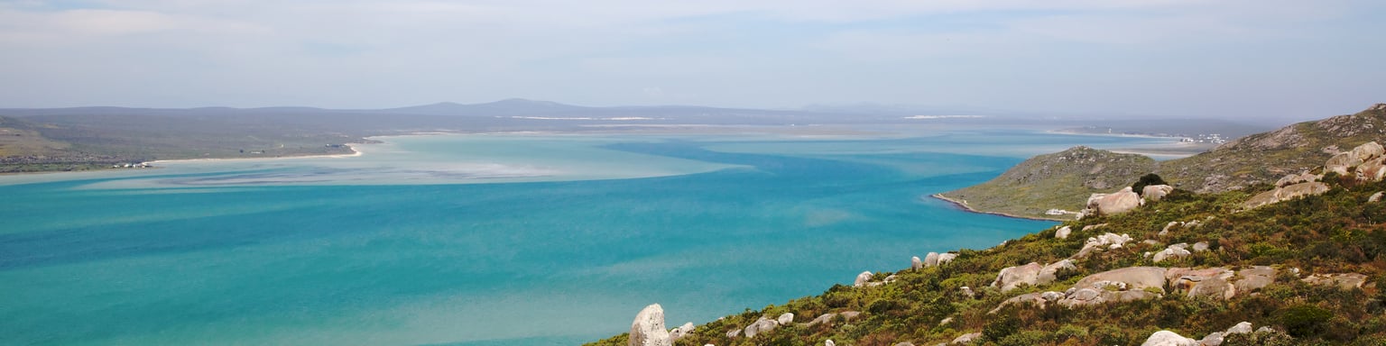Looking down on Langebaan Lagoon from West Coast National Park