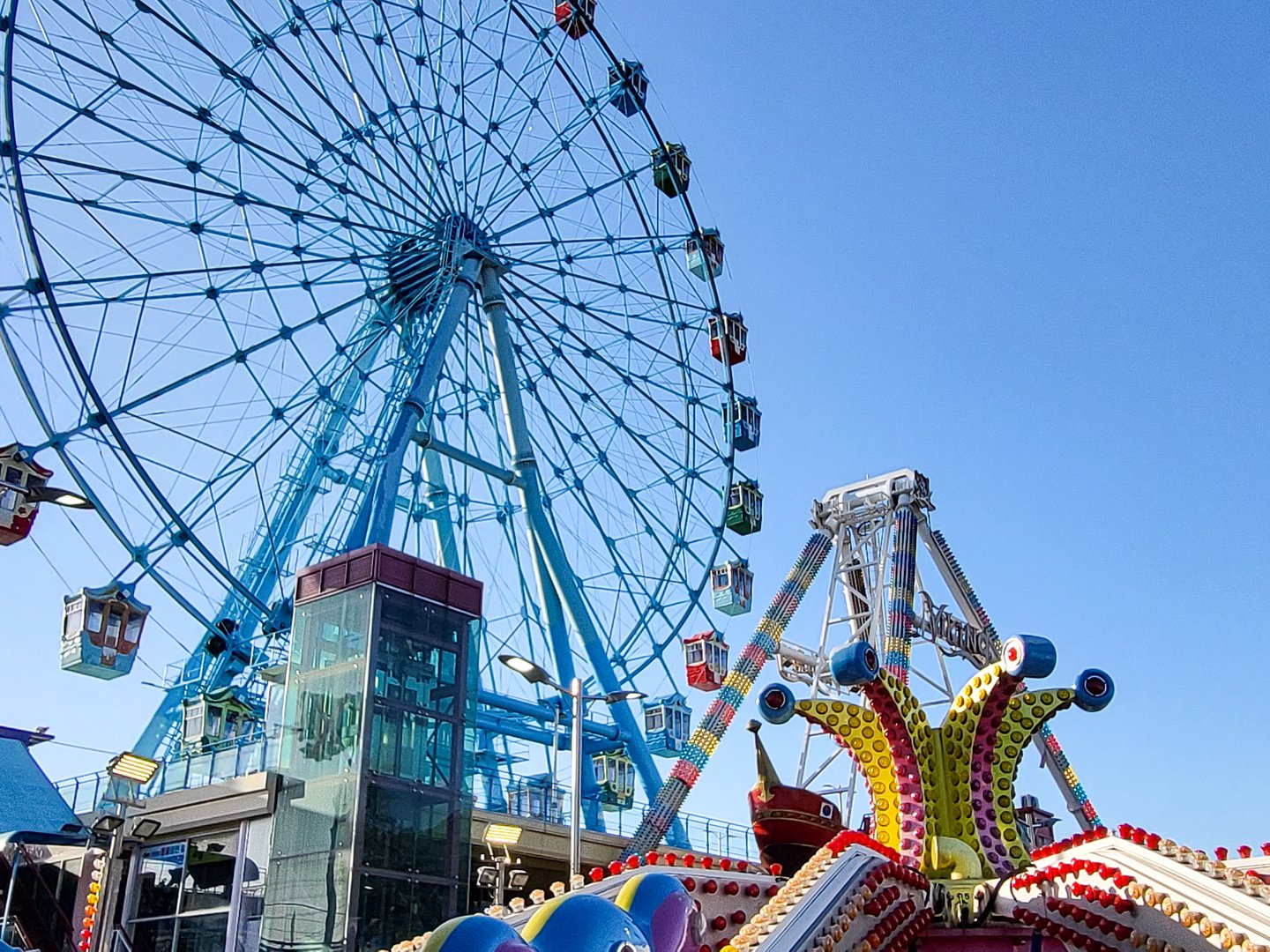 The ferris wheel at the Wolmi theme park in Incheon, South Korea