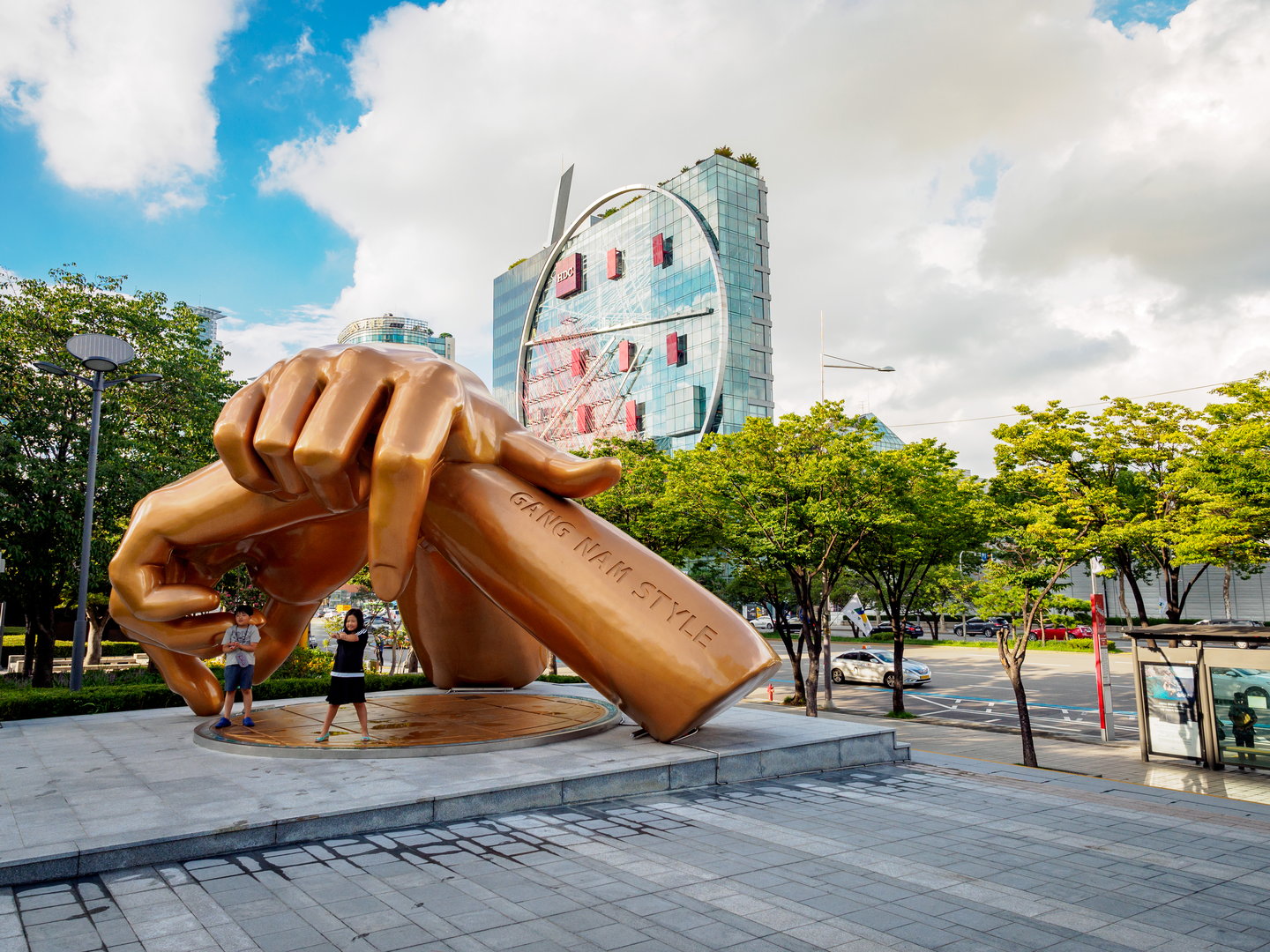 Gangnam-style statue in Seoul, South Korea.