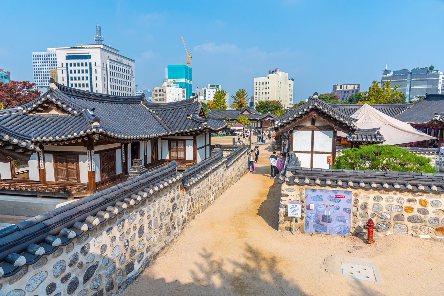 Traditional houses at Namsangol Hanok Village, Seoul