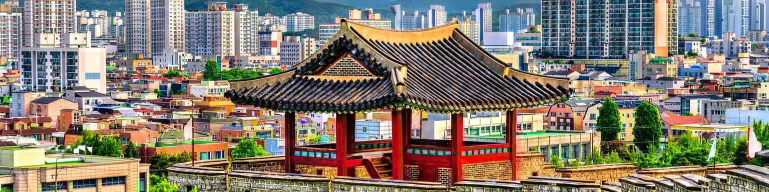 Seobukgangnu, the Northwestern Pavilion at Hwaseong Fortress in Suwon, South Korea