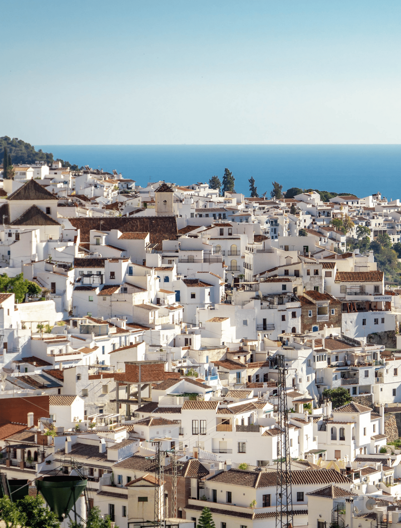 Frigiliana, a white Andalusia Village with view of the Costa del Sol Spain